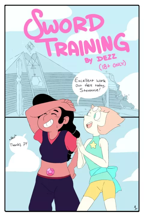 Sword Training (Steven Universe) [Dezz] rule 34 porn comic cover