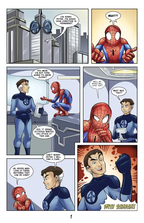 The Adventures Of Young Spidey (Various) [Glassfish] rule 34 porn comic cover