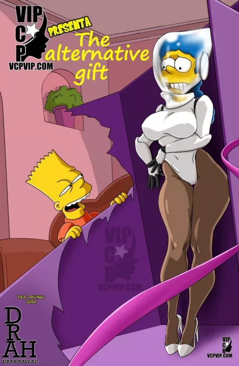 The Alternative Gift (The Simpsons) [Drah Navlag] rule 34 porn comic cover
