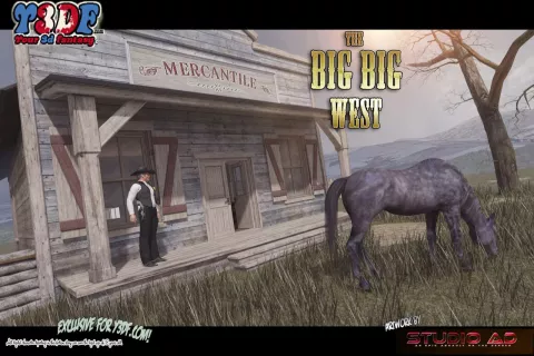 The Big Big West [Y3DF] rule 34 porn comic cover
