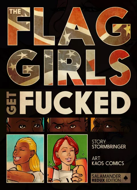 The Flag Girls Get Fucked [KAOS Comics] rule 34 porn comic cover