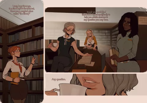 The Library [InCase] rule 34 porn comic cover