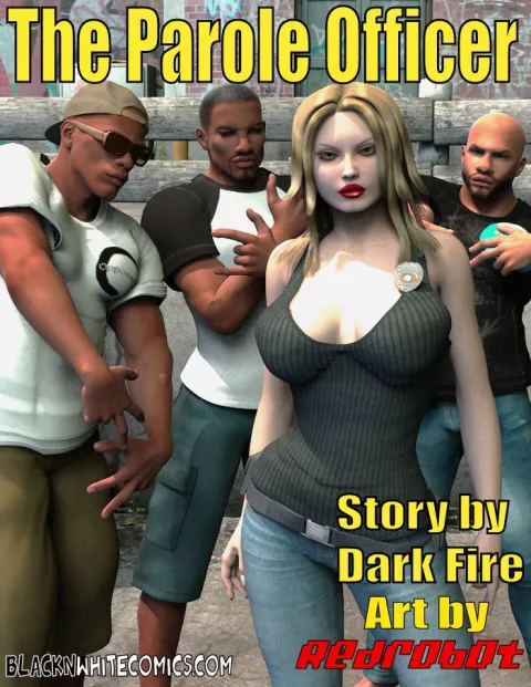 The Parole Officer [BlackonWhite3D] rule 34 porn comic cover