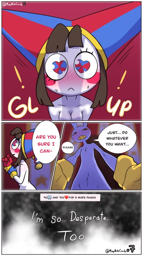 The Welcome Gift (The Amazing Digital Circus) [MayCandy] rule 34 porn comic cover