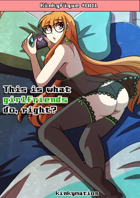 This is what girlfriends do right? (Persona 5) [Kinkymation] rule 34 porn comic cover