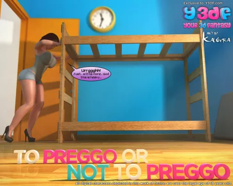 To Preggo Or Not To Preggo [Y3DF] rule 34 porn comic cover