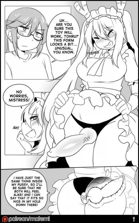 Tohru’s New Toy (Miss Kobayashi’s Dragon Maid) [Matemi] rule 34 porn comic cover