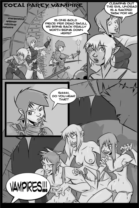 Total Party Vampire [Clumzor] rule 34 porn comic cover