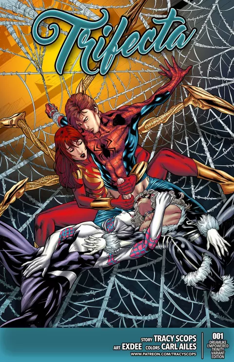 Trifecta (Spider-Man) [Tracy Scops] rule 34 porn comic cover