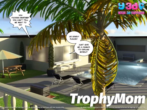 TrophyMom [Y3DF] rule 34 porn comic cover