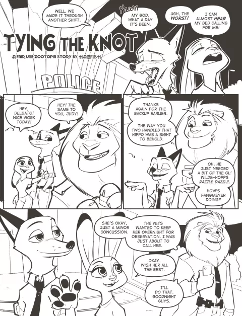 Tying The Knot (Zootopia) [Hagfish] rule 34 porn comic cover
