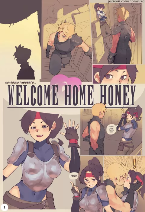 Welcome Home Honey (Final Fantasy VII) [Norasuko] rule 34 porn comic cover