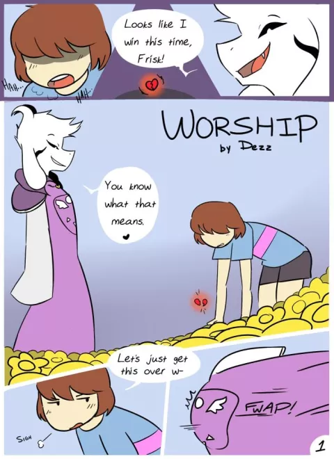 Worship (Undertale) [Dezz] rule 34 porn comic cover