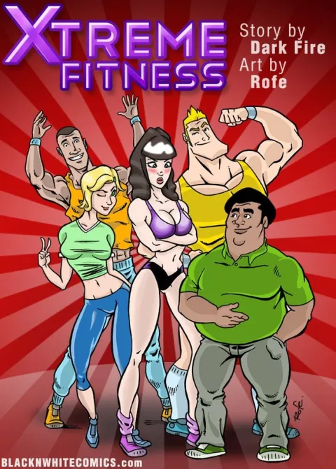 Xtreme Fitness [BlackNWhiteComics] rule 34 porn comic cover