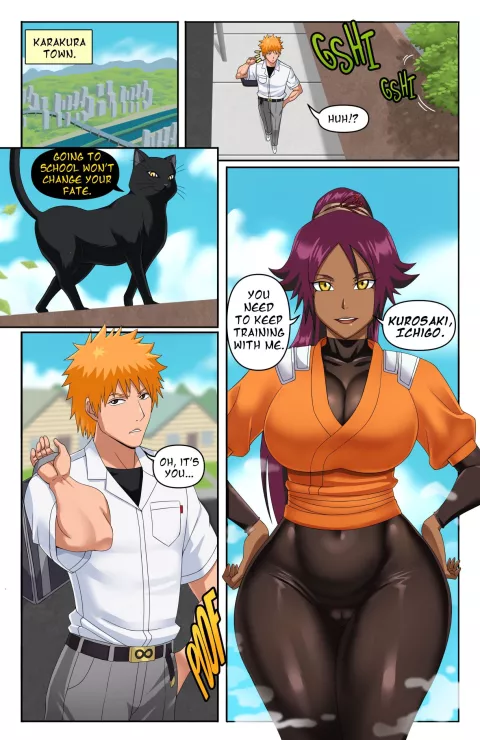 Yoruichi (Bleach) [Pink Pawg] rule 34 porn comic cover