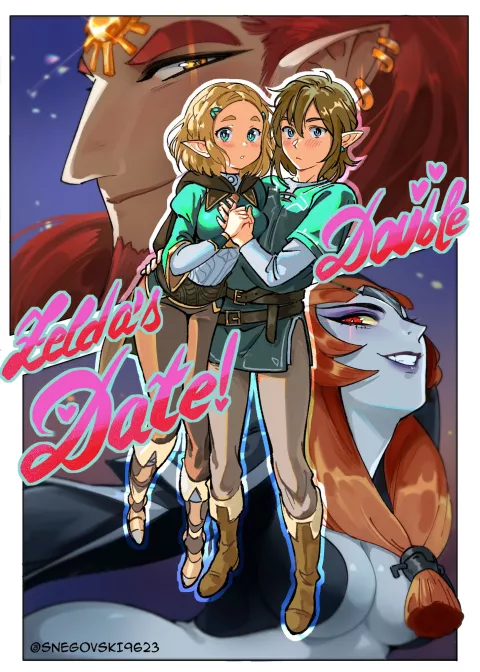 Zelda’s Double Date (The Legend of Zelda) [SNEGOVSKI] rule 34 porn comic cover