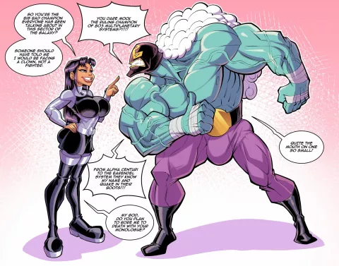 Blackfire Versus Rasslor (Teen Titans) [Fontez] rule 34 porn comic cover
