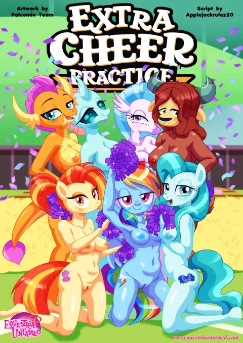 Extra Cheer Practice (My Little Pony: Friendship Magic) [Palcomix] rule 34 porn comic cover