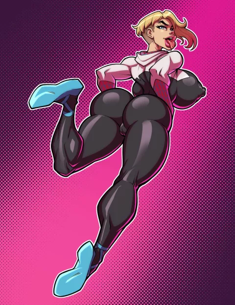 Spider Gwen across the Shaggingverse (Spider-Man) [Fontez] rule 34 porn comic cover