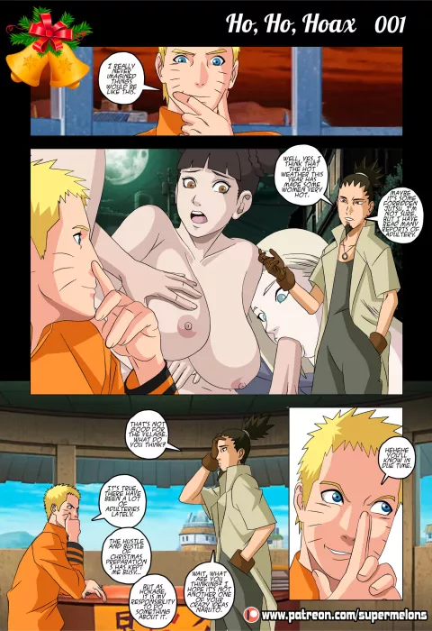 Ho Ho Hoax (Naruto) [Super Melons] rule 34 porn comic cover