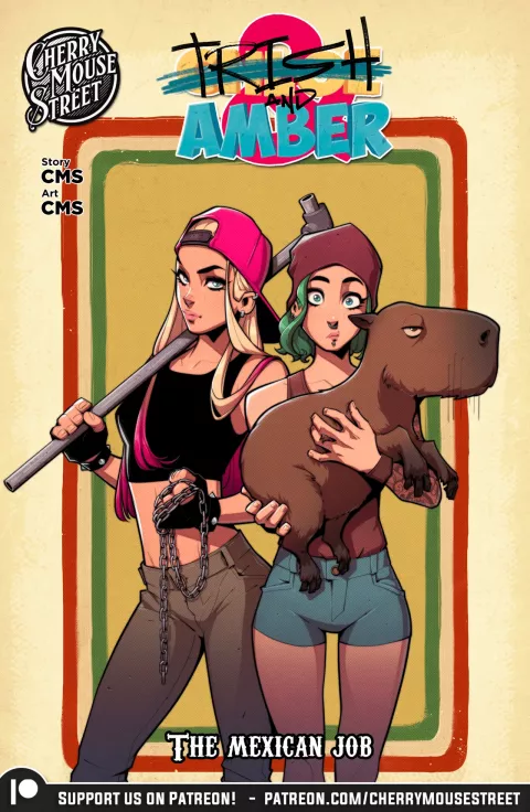 Trish & Amber: The Mexican Job [Cherry Mouse Street] rule 34 porn comic cover
