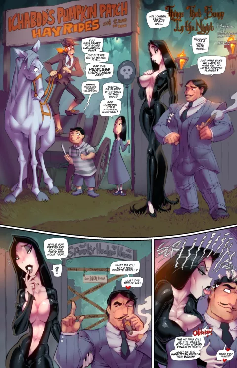 Things that Bump in the Night (Addams Family) [Fred Perry] rule 34 porn comic cover