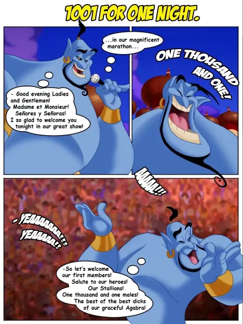 1001 For One Night (Aladdin) [Cartoon Valley] rule 34 porn comic cover
