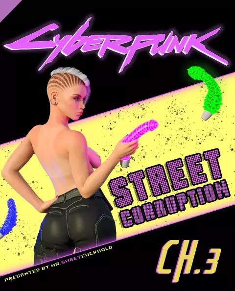 Street Corruption (Cyberpunk 2077) [Mr.SweetCuckhold] rule 34 porn comic cover