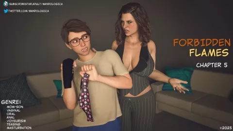 Forbidden Flames [Mandologica] rule 34 porn comic cover