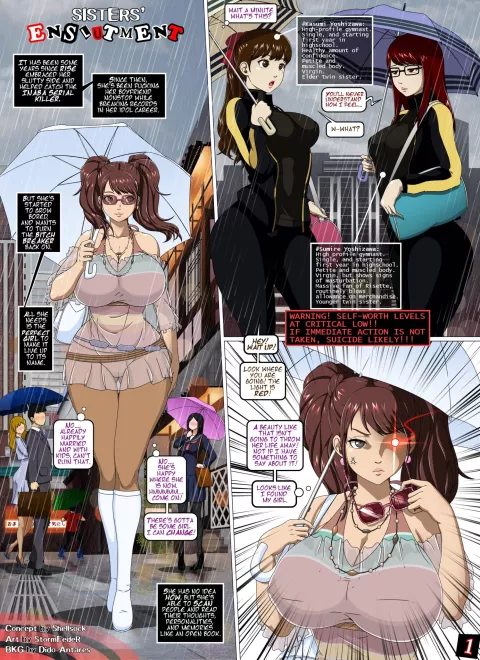 The Enslutment of Rise (Persona 4) [StormFedeR] rule 34 porn comic cover
