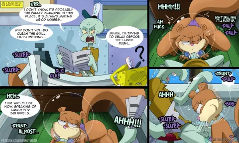 Three Sandy Cheeks Oneshots (Sponge Bob) [Hermit Moth] rule 34 porn comic cover