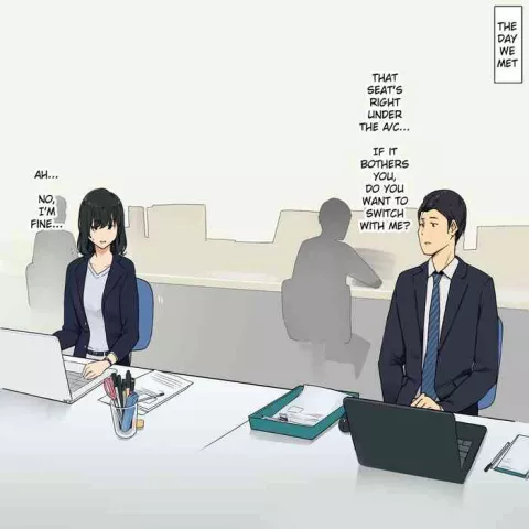 A Story About Having Close/Intimate Sex with My Shy Coworker Girl [Wakamatsu] rule 34 porn comic cover