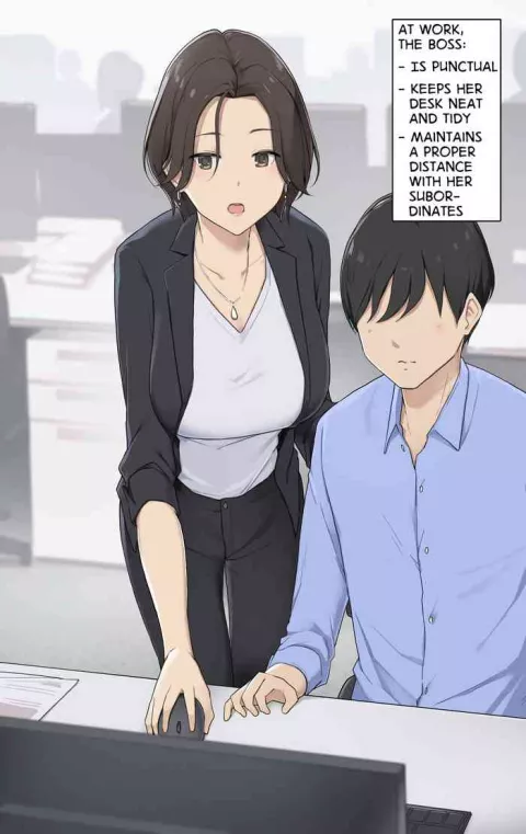 A Boss Who's Totally Different on Weekdays and Weekends rule 34 porn comic cover