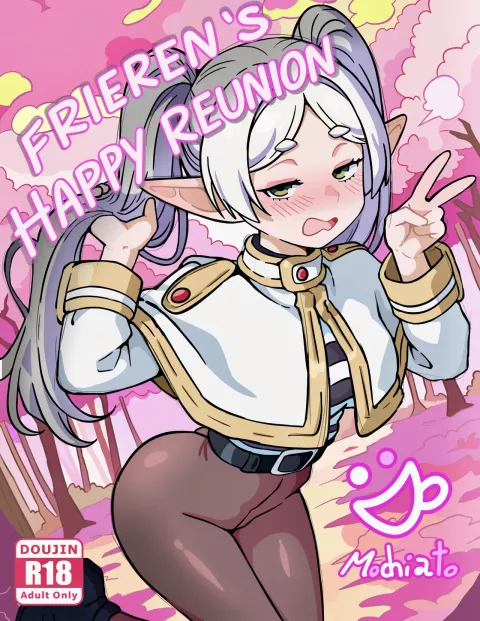 Frieren’s happy reunion (Frieren's at Worlds End) [Mochiato] rule 34 porn comic cover