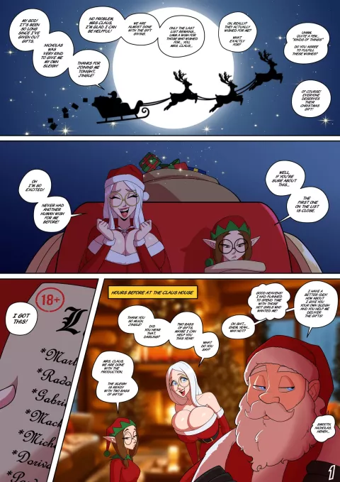 Mrs. Claus in: White Christmas! [Parvad] rule 34 porn comic cover