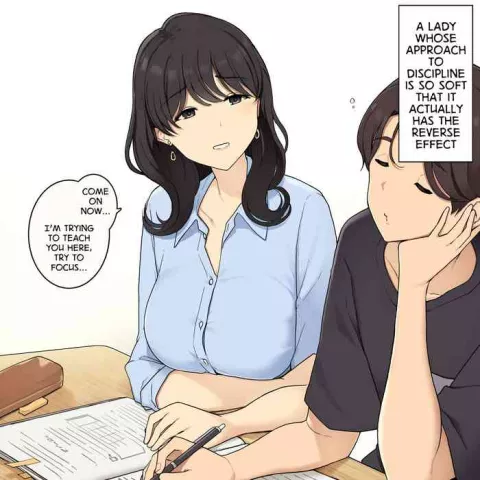 A Lady With a Soft Approach to Discipline is Assailed by Pleasure rule 34 porn comic cover