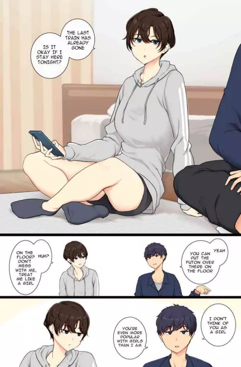 A boyish girl who will show you that she is female if you don't treat her like one (Wakamatsu) rule 34 porn comic cover