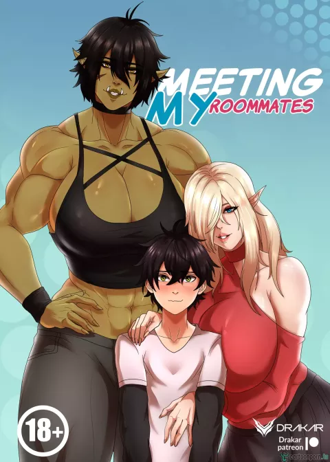 Meeting My Roommates [Drakar] rule 34 porn comic cover