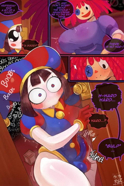 Pomni and Ragatha's Anti Abstraction methods (The Amazing Digital Circus) [RyzRyz] rule 34 porn comic cover
