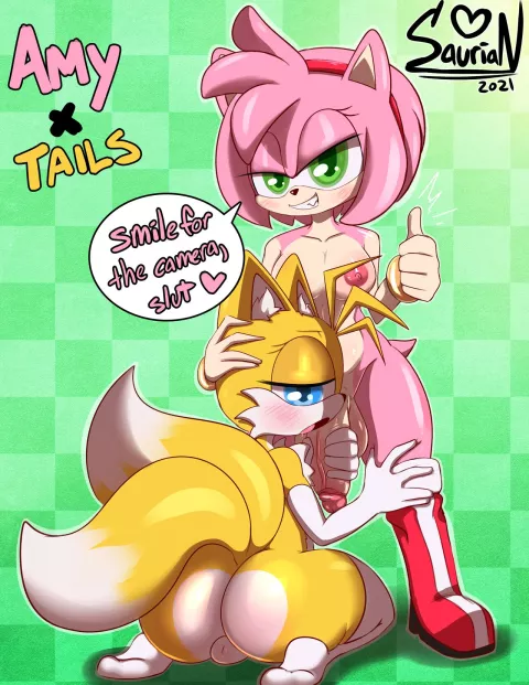 Amy x Tails comic porn rule 34 porn comic cover