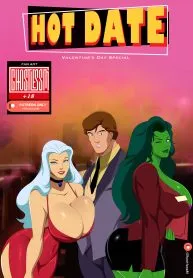 Hot Date (Spider-Man , Savage She-Hulk) [GhostlessM] rule 34 porn comic cover