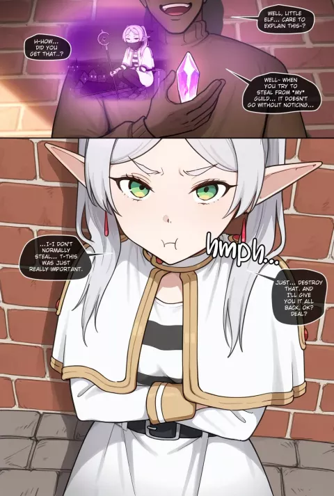 Frieren Girls Go Black comic porn rule 34 porn comic cover