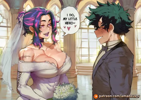 Two Brides, One Hero comic porn rule 34 porn comic cover